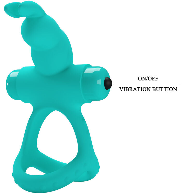 PRETTY LOVE - FIGGY GREEN RABBIT VIBRATOR RING - Amore24