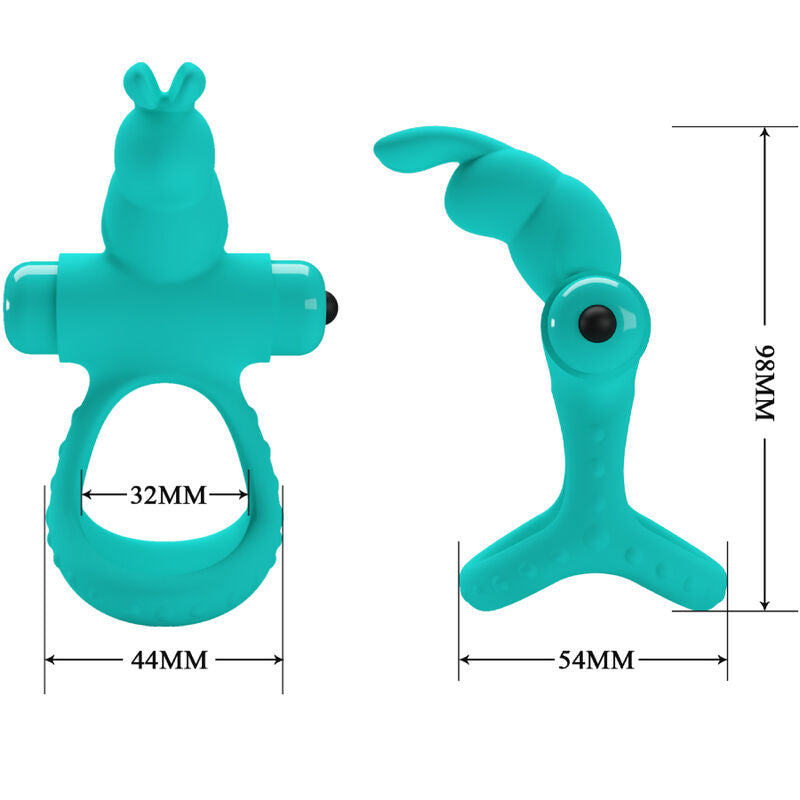 PRETTY LOVE - FIGGY GREEN RABBIT VIBRATOR RING - Amore24