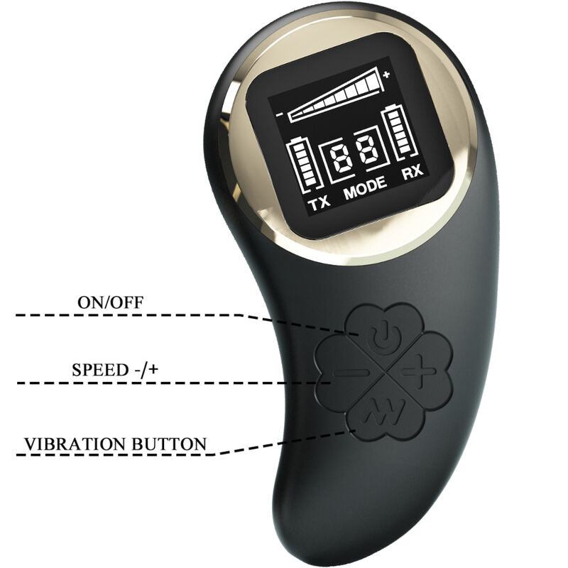 PRETTY LOVE - NATHAN DOUBLE PLEASURE VIBRATOR REMOTE CONTROL - Amore24