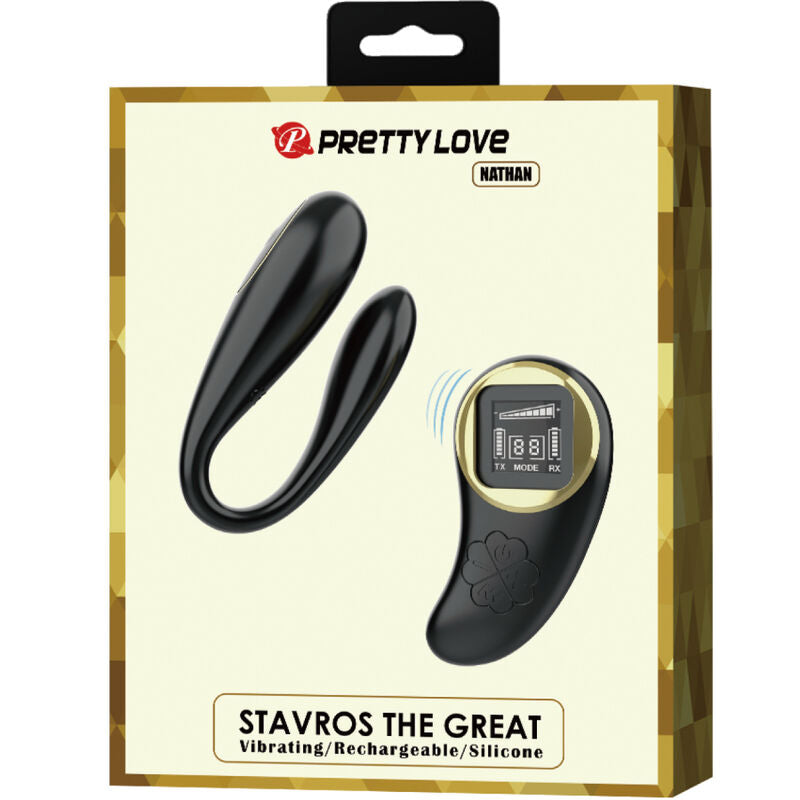 PRETTY LOVE - NATHAN DOUBLE PLEASURE VIBRATOR REMOTE CONTROL - Amore24