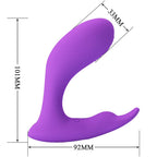PRETTY LOVE - IDABELLE VIBRATION & PULSATION REMOTE CONTROL VIOLET - Amore24
