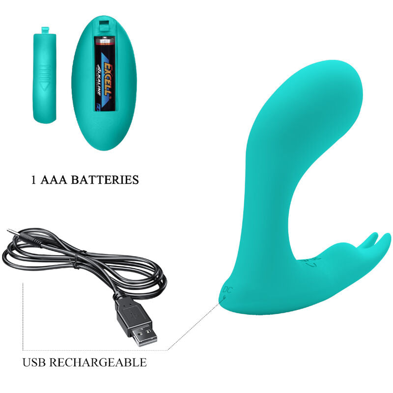 PRETTY LOVE - IDABELLE VIBRATION & PULSATION REMOTE CONTROL BLUE - Amore24