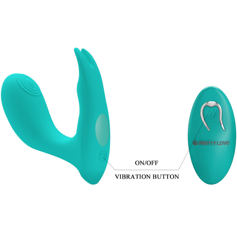 PRETTY LOVE - IDABELLE VIBRATION & PULSATION REMOTE CONTROL BLUE - Amore24