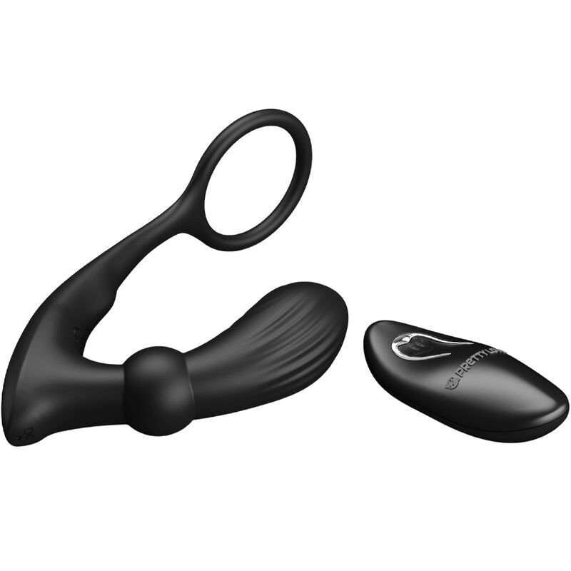 PRETTY LOVE - WARREN BLACK ANAL RING & VIBRATOR - Amore24