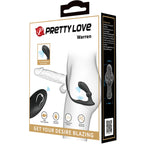 PRETTY LOVE - WARREN BLACK ANAL RING & VIBRATOR - Amore24