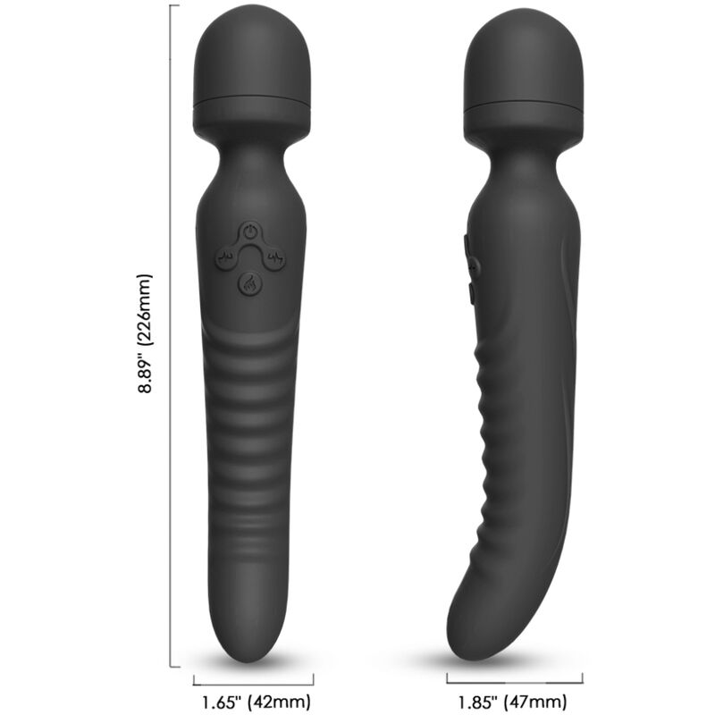 ARMONY - MISSION MASSAGER & VIBRATOR HEAT EFFECT BLACK - Amore24