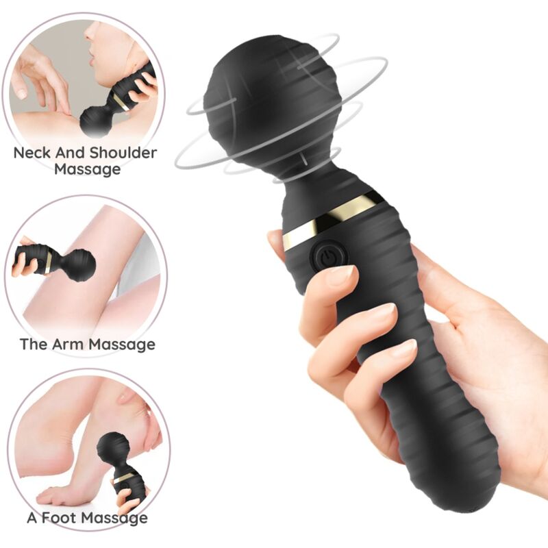 ARMONY - FREEDO MASSAGER & VIBRATOR SMALL BLACK - Amore24