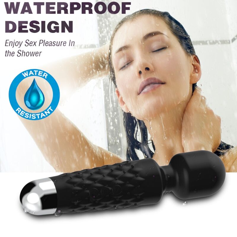 ARMONY - POSTMAN MASSAGER & VIBRATOR SUPER FLEXIBLE HEAD BLACK - Amore24