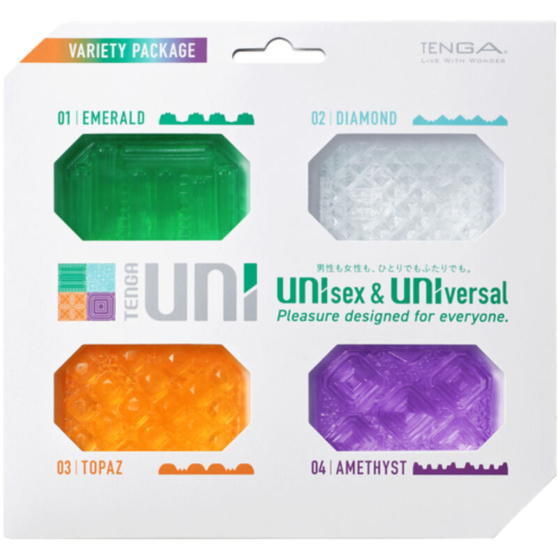 TENGA - UNI VARIETY MASTURBATOR THIMBLE PACK 4 UNITS - Amore24