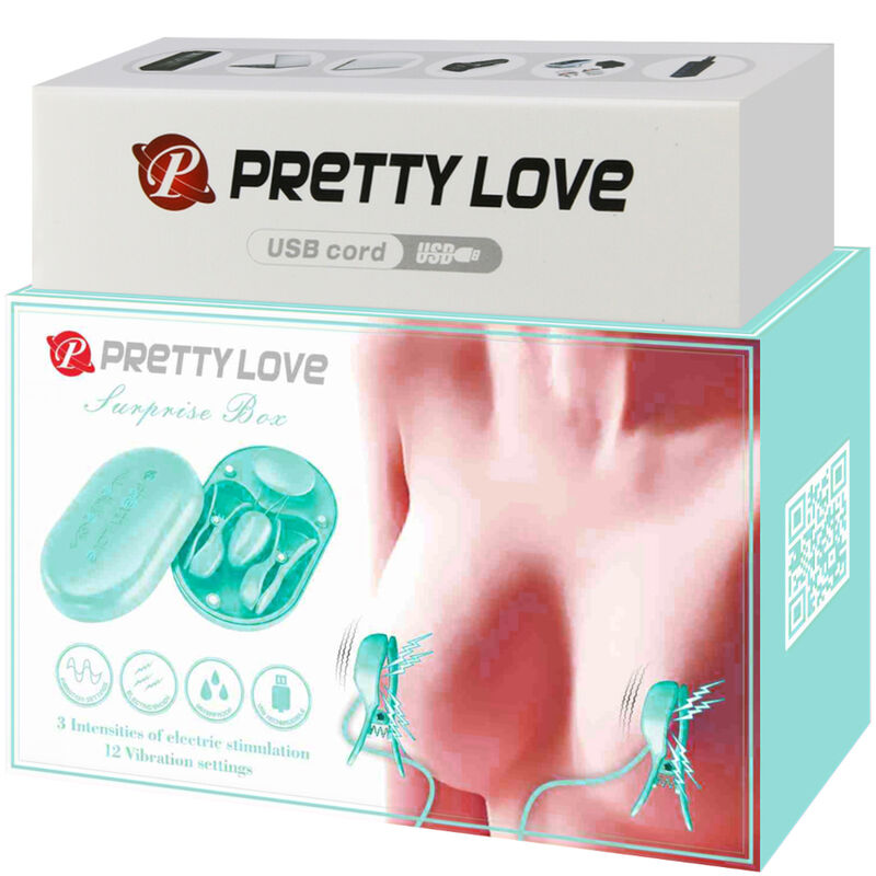 PRETTY LOVE - SURPRISE BOX BLUE ELECTRO STIMULATION TWEEZERS - Amore24