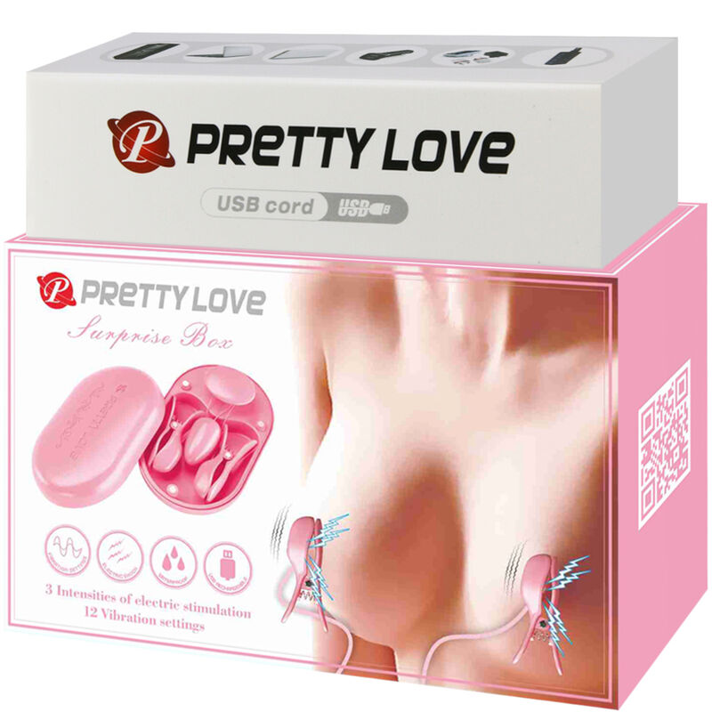 PRETTY LOVE - SURPRISE BOX PINK ELECTRO STIMULATION TWEEZERS - Amore24
