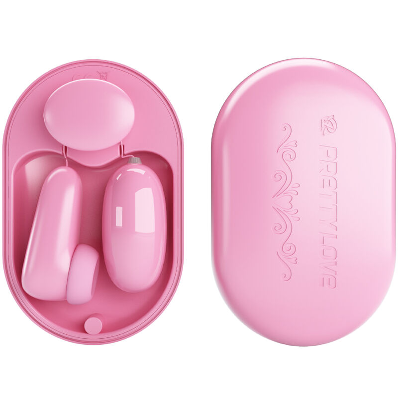 PRETTY LOVE - MAGIC BOX VIBRATING BULLET & PINK STIMULATOR - Amore24