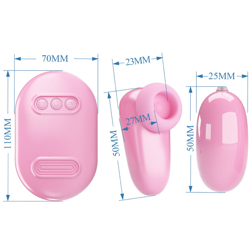 PRETTY LOVE - MAGIC BOX VIBRATING BULLET & PINK STIMULATOR - Amore24