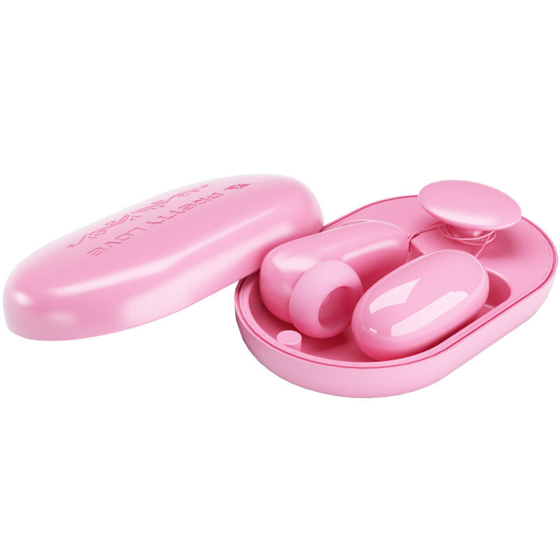 PRETTY LOVE - MAGIC BOX VIBRATING BULLET & PINK STIMULATOR - Amore24