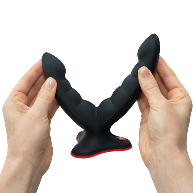 FUN FACTORY - RYDE DOUBLE DILDO & MASSAGER BLACK - Amore24