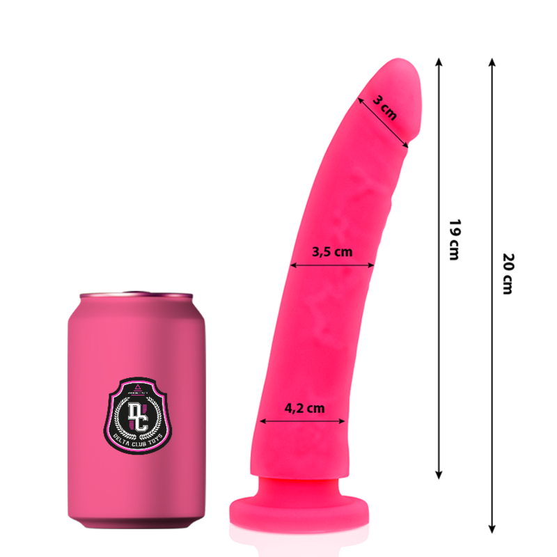 DELTA CLUB - TOYS PINK DILDO MEDICAL SILICONE 20 CM -O- 4 CM - Amore24