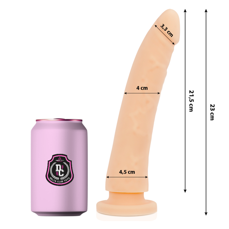 DELTA CLUB - TOYS NATURAL DILDO MEDICAL SILICONE 23 CM -O- 4.5 CM - Amore24