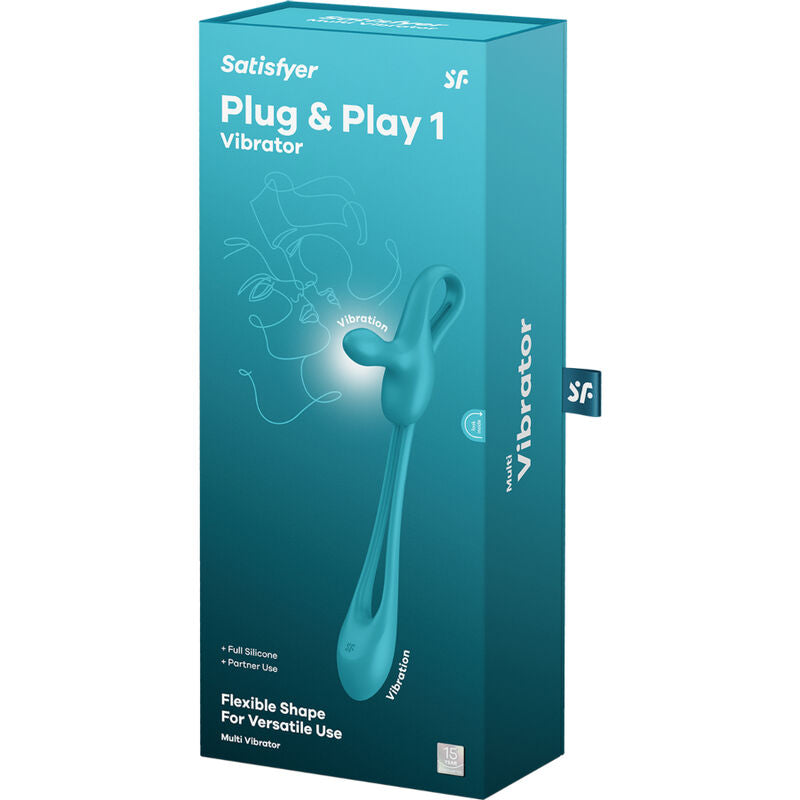 SATISFYER - PLUG & PLAY 1 FLEXIBLE MULTIVIBRATOR - Amore24