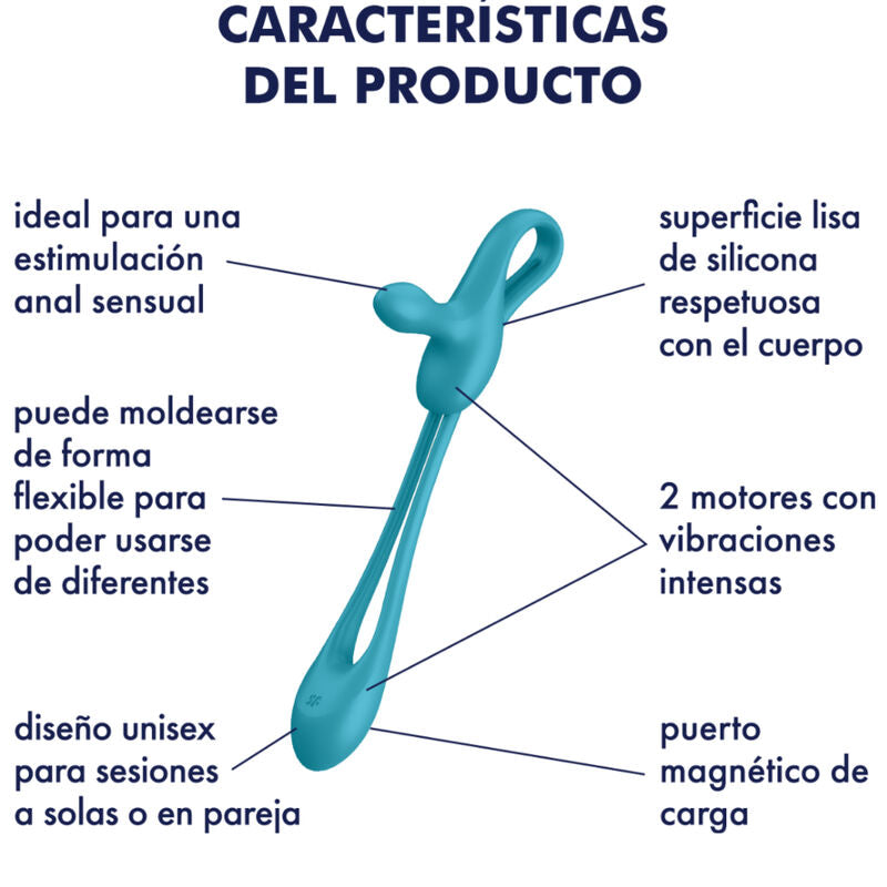 SATISFYER - PLUG & PLAY 1 FLEXIBLE MULTIVIBRATOR - Amore24