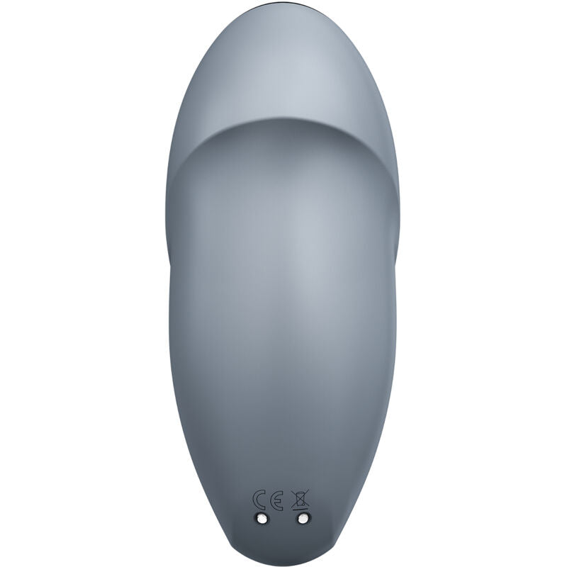 SATISFYER - TAP & CLIMAX 1 LAY-ON VIBRATOR GREY - Amore24