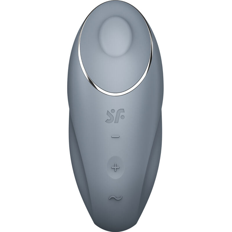 SATISFYER - TAP & CLIMAX 1 LAY-ON VIBRATOR GREY - Amore24