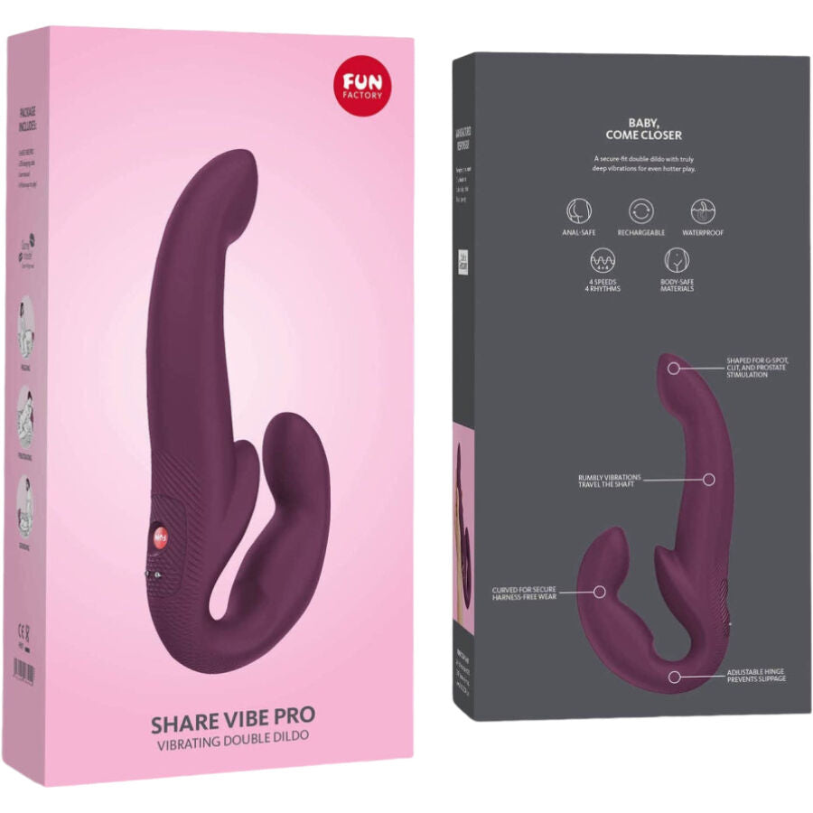 FUN FACTORY - SHARE VIBE PRO DOUBLE VIBRATOR GREY - Amore24