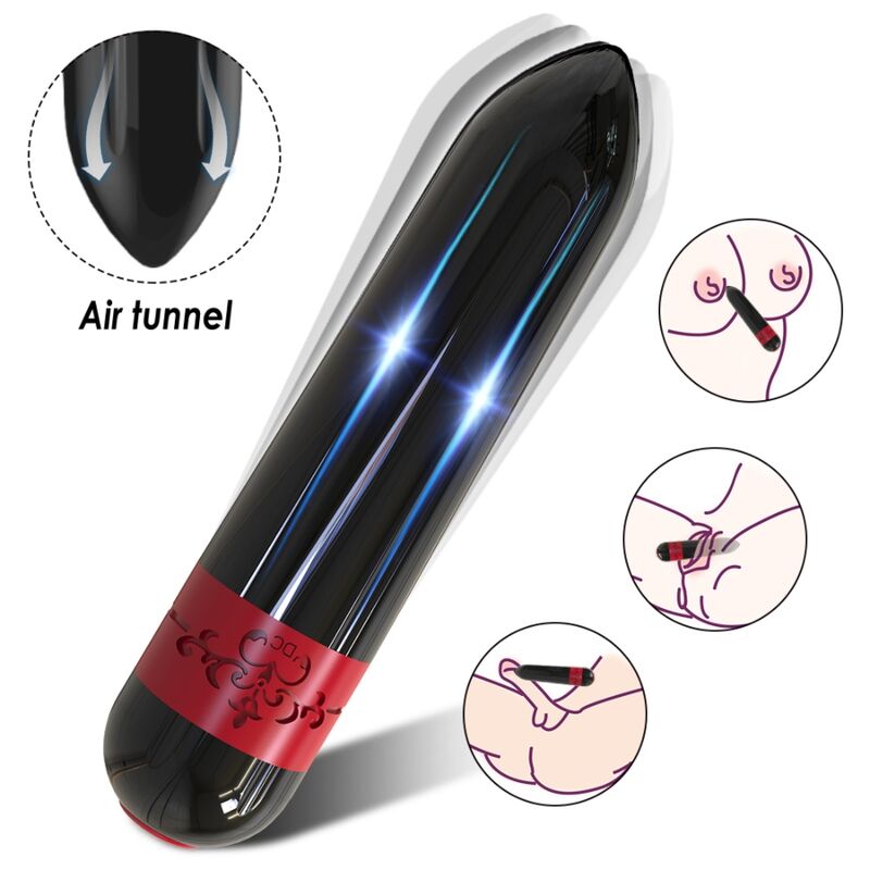 ARMONY - ROCKET VIBRATOR BULLET REMOTE CONTROL BLACK - Amore24