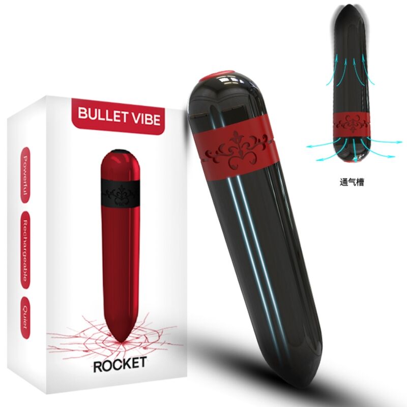 ARMONY - ROCKET VIBRATOR BULLET REMOTE CONTROL BLACK - Amore24