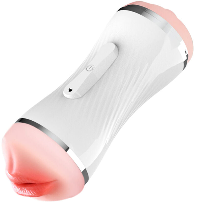 ARMONY - DOUBLE VAGINA & MOUTH VIBRATOR MASTURBATOR WHITE - Amore24