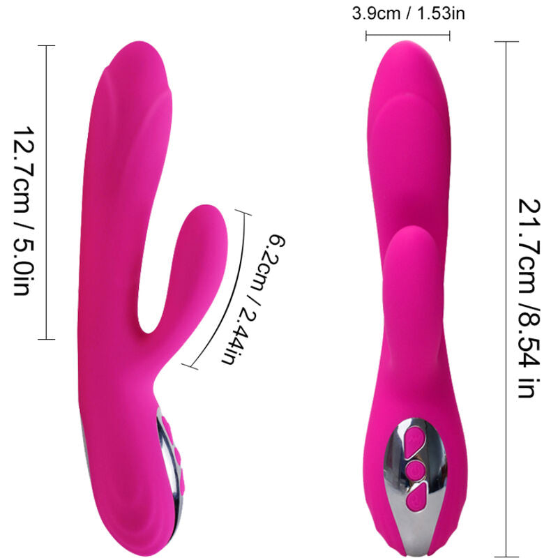 ARMONY - FLEXIBLE VIBRATOR & STIMULATOR WITH FUCHSIA HEAT EFFECT - Amore24