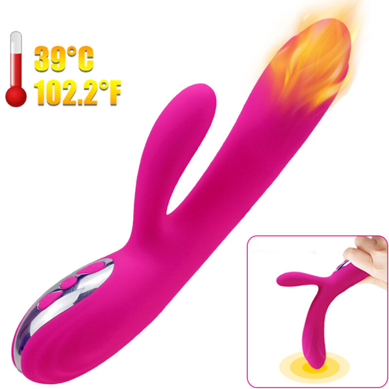 ARMONY - FLEXIBLE VIBRATOR & STIMULATOR WITH FUCHSIA HEAT EFFECT - Amore24