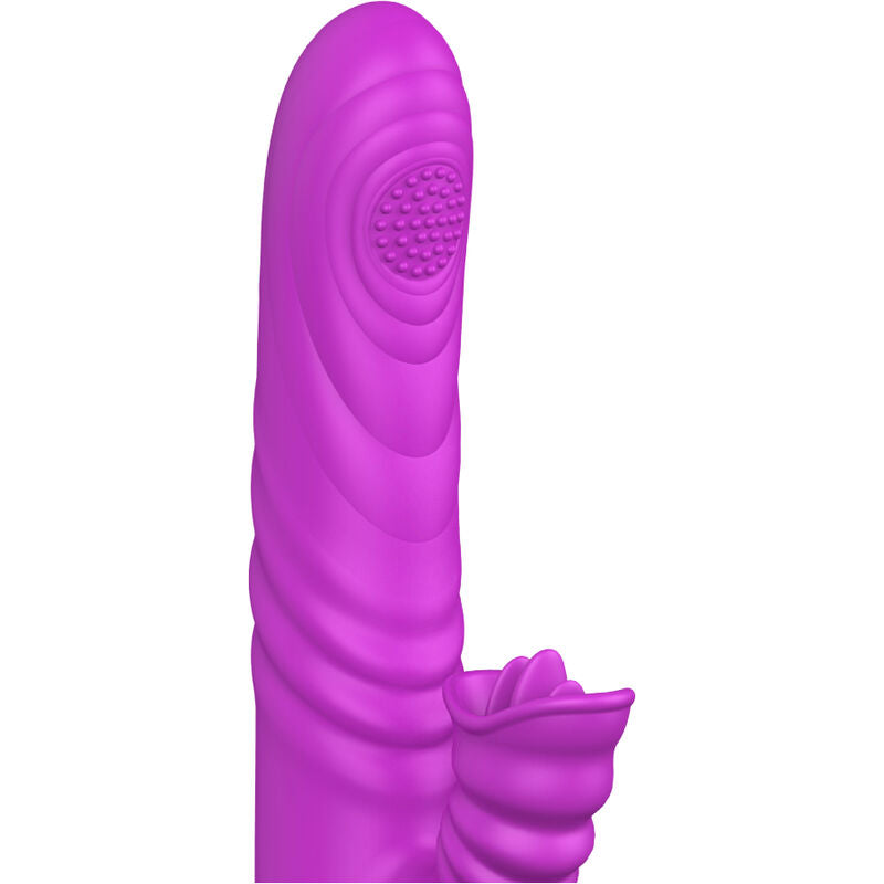 ARMONY - ANGELIA MULTIFUNCTION VIBRATOR WITH STIMULATING TONGUE VIOLET HEAT EFFECT - Amore24