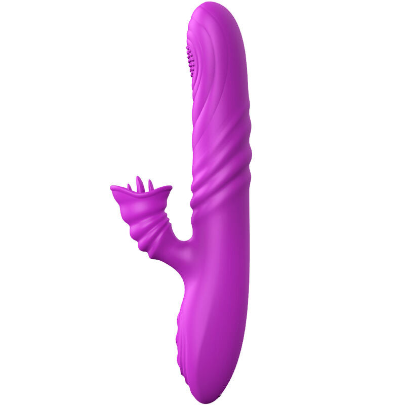 ARMONY - ANGELIA MULTIFUNCTION VIBRATOR WITH STIMULATING TONGUE VIOLET HEAT EFFECT - Amore24