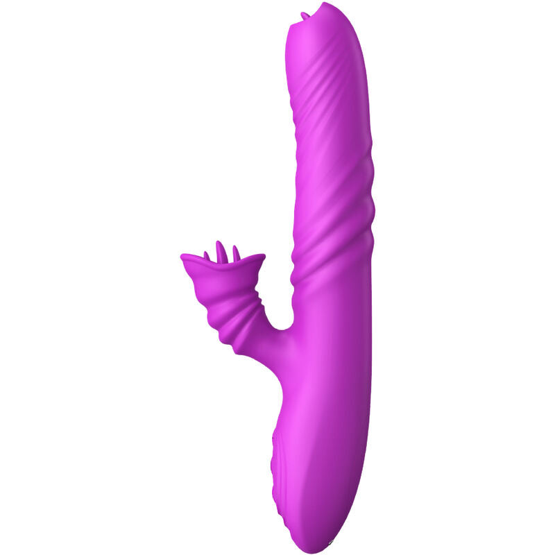 ARMONY - ANGELIA MULTIFUNCTION VIBRATOR DOUBLE TONGUE VIOLET HEAT EFFECT - Amore24