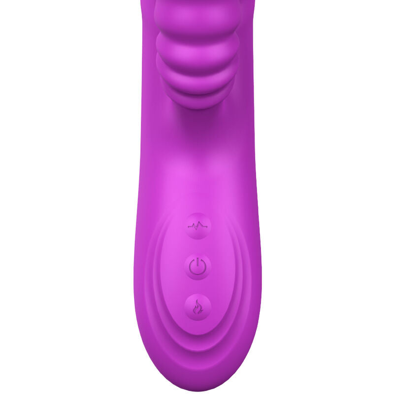 ARMONY - ANGELIA MULTIFUNCTION VIBRATOR DOUBLE TONGUE VIOLET HEAT EFFECT - Amore24