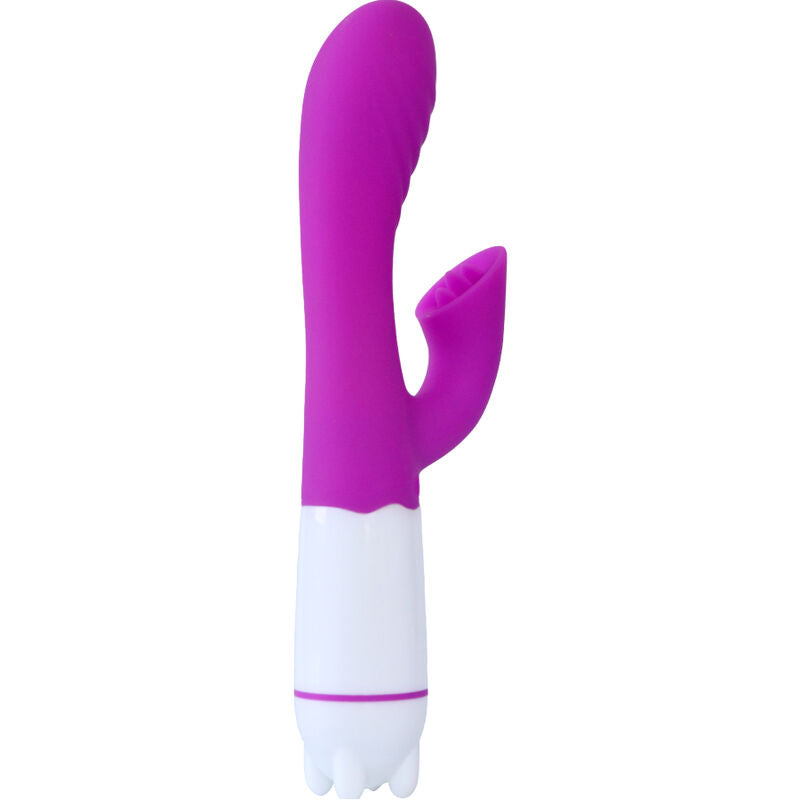 ARMONY - HAPPY VIBRATOR & STIMULATOR WITH VIOLET RECHARGEABLE TONGUE - Amore24