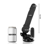 BASECOCK - REALISTIC VIBRATOR REMOTE CONTROL BLACK 19.5 CM -O- 4 CM - Amore24