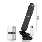 BASECOCK - REALISTIC VIBRATOR REMOTE CONTROL BLACK 20 CM -O- 4 CM - Amore24