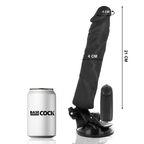 BASECOCK - REALISTIC VIBRATOR REMOTE CONTROL BLACK 21 CM - O - 4 CM - Amore24
