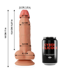 CYBER SILICOCK - JUDE ULTRA REALISTIC SOFT LIQUID SILICONE 18 CM -O- 3.2 CM - Amore24