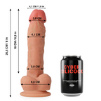 CYBER SILICOCK - ULTRA REALISTIC SOFT LIQUID SILICONE DONG 20.5 CM -O- 4.1 CM - Amore24