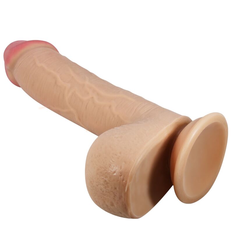 PRETTY LOVE - SLIDING SKIN SERIES REALISTIC DILDO WITH SLIDING SKIN SUCTION CUP FLESH 23.4 CM - Amore24