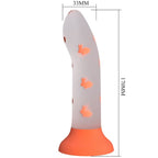 PRETTY LOVE - MAGICAL NIGHTFALL DILDO WITHOUT VIBRATION LUMINOUS ORANGE - Amore24