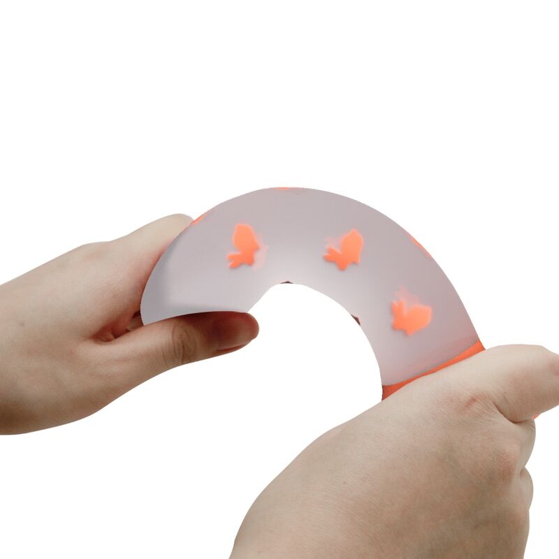 PRETTY LOVE - MAGICAL NIGHTFALL DILDO WITHOUT VIBRATION LUMINOUS ORANGE - Amore24