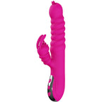 ARMONY - RABBIT DOUBLE TONGUE MULTIFUNCTION VIBRATOR FUCHSIA HEAT EFFECT - Amore24