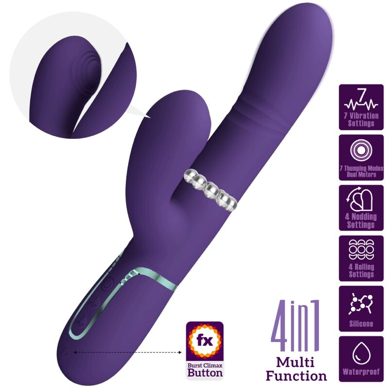 PRETTY LOVE - MULTIFUNCTION G-SPOT VIBRATOR PURPLE - Amore24
