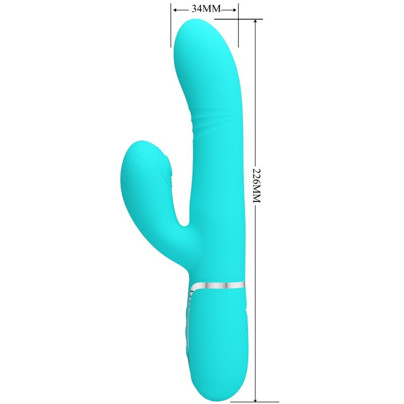 PRETTY LOVE - MULTIFUNCTION G-SPOT VIBRATOR AQUA GREEN - Amore24