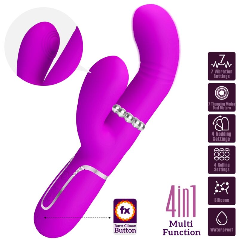PRETTY LOVE - MULTIFUNCTION G-SPOT VIBRATOR FUCHSIA - Amore24