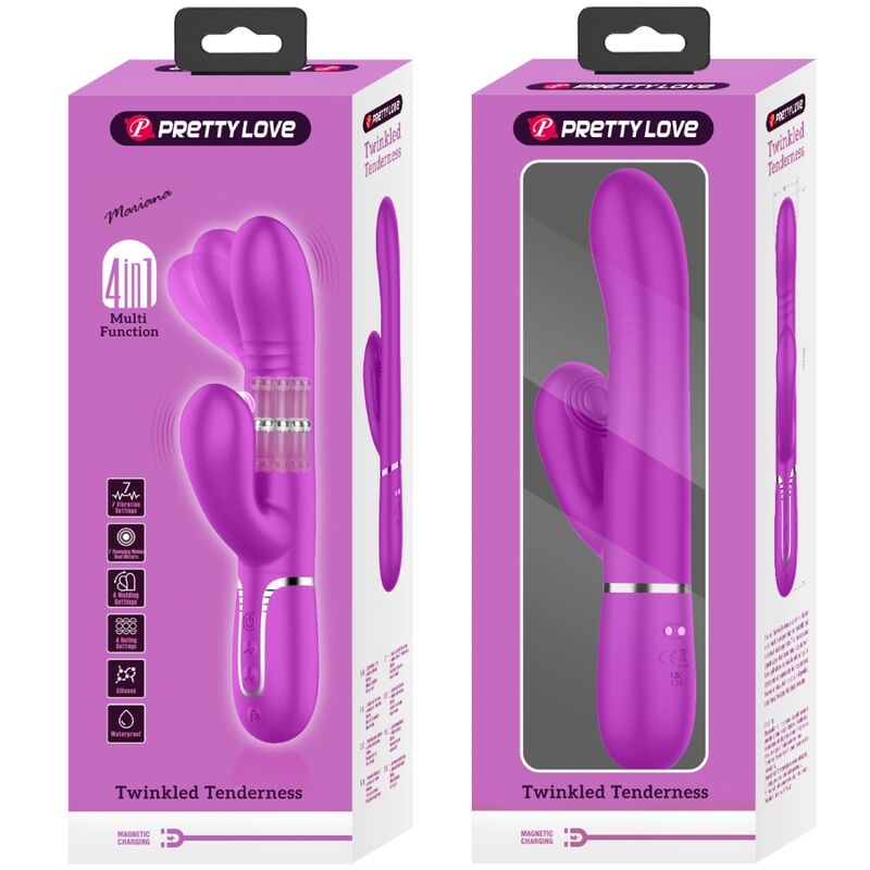 PRETTY LOVE - MULTIFUNCTION G-SPOT VIBRATOR FUCHSIA - Amore24