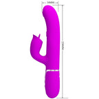 PRETTY LOVE - RABBIT VIBRATOR WITH LICKING FUCHSIA - Amore24